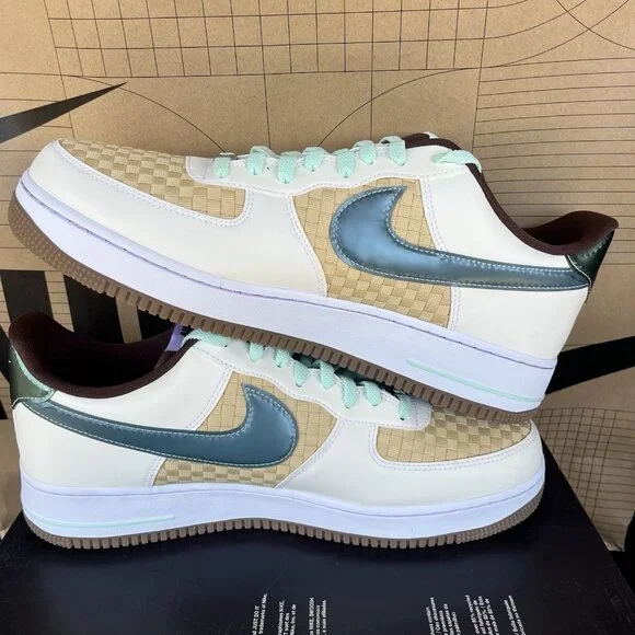 NEW Nike Air Force 1 Low Retro Woven Easter Basket IB5722-100 Mens Size 11.5